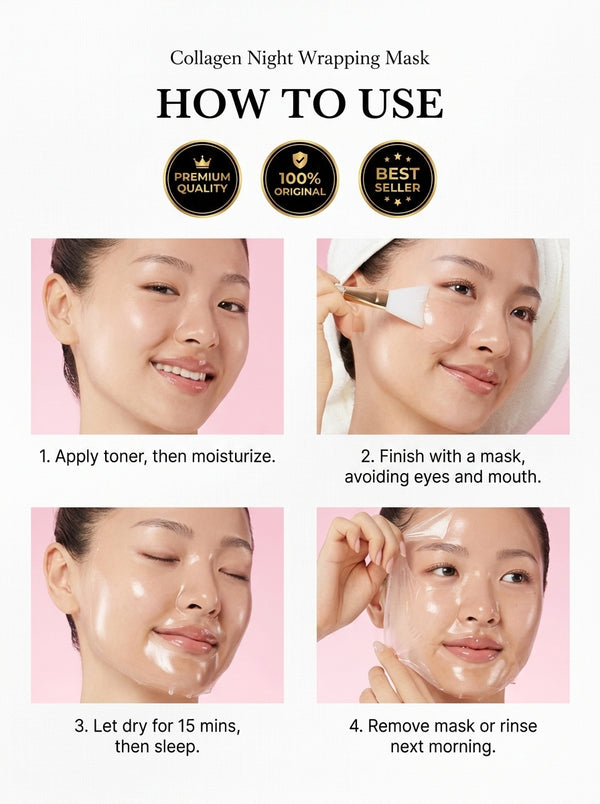SS Medicube Collagen Overnight Wrapping Peel Off Facial Mask Pack of 1