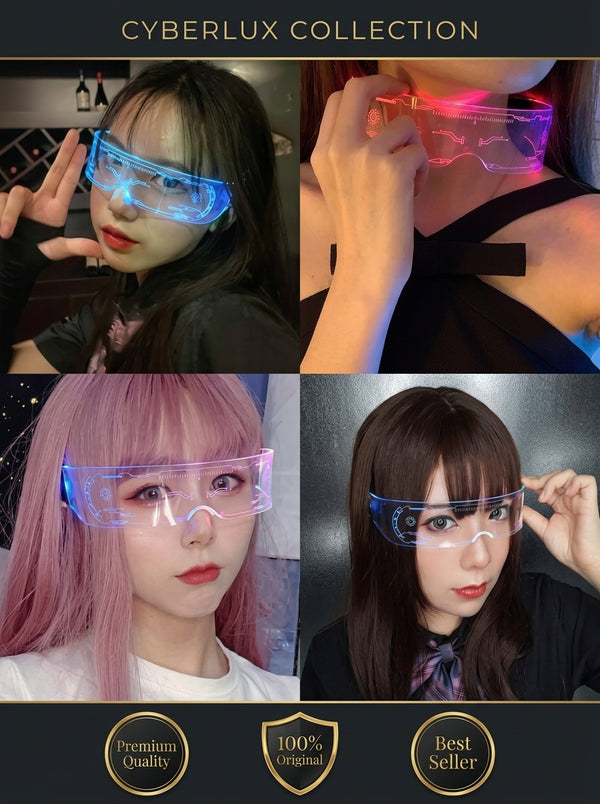 LED Glow Glasses – 7 Colors & 5 Modes & (Party Modes)
