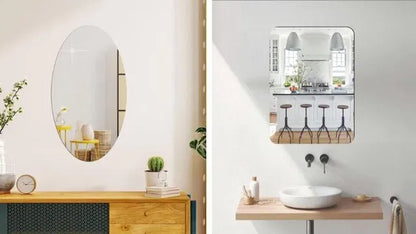 Oval Shape Mirror (Pack of 1)