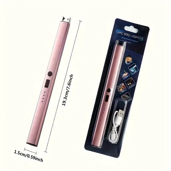 USB Rechargeable Electric Plasma Lighter – Windproof Arc Lighter for Candle.